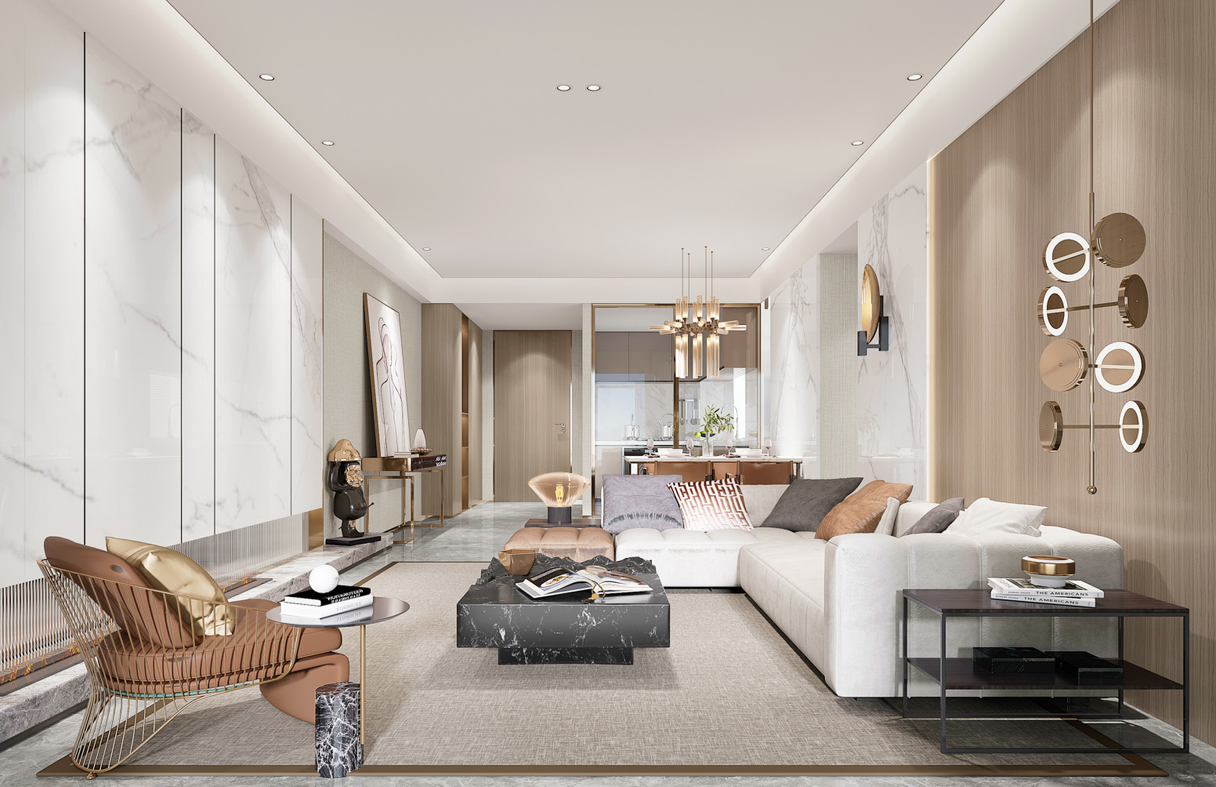 臨汾中心城1#125戶型公寓樣板房設計